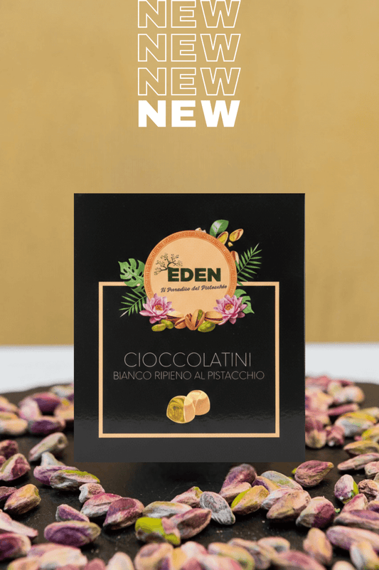 Cioccolatini Bianchi Ripieni al Pistacchio Eden