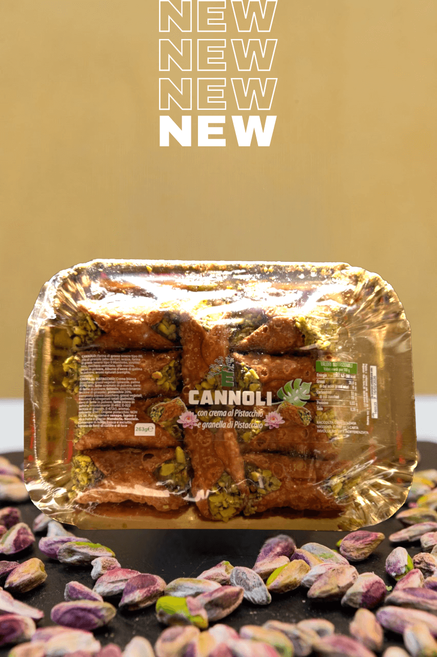 Cannoli siciliani al pistacchio.