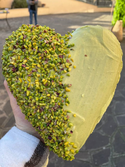 CUORE DI CIOCCOLATO AL PISTACCHIO